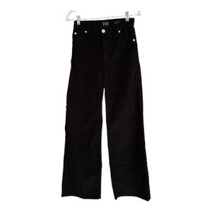 Eve Black Corduroy Wide-Leg Pants Size 26